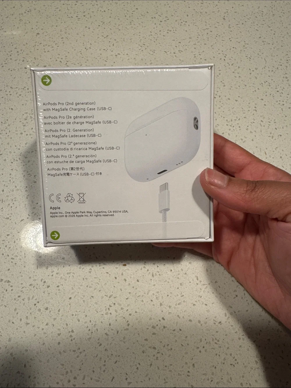 Apple White AirPods Pro (2nd Gen) with MagSafe Charging Case